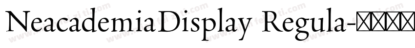 NeacademiaDisplay Regula字体转换